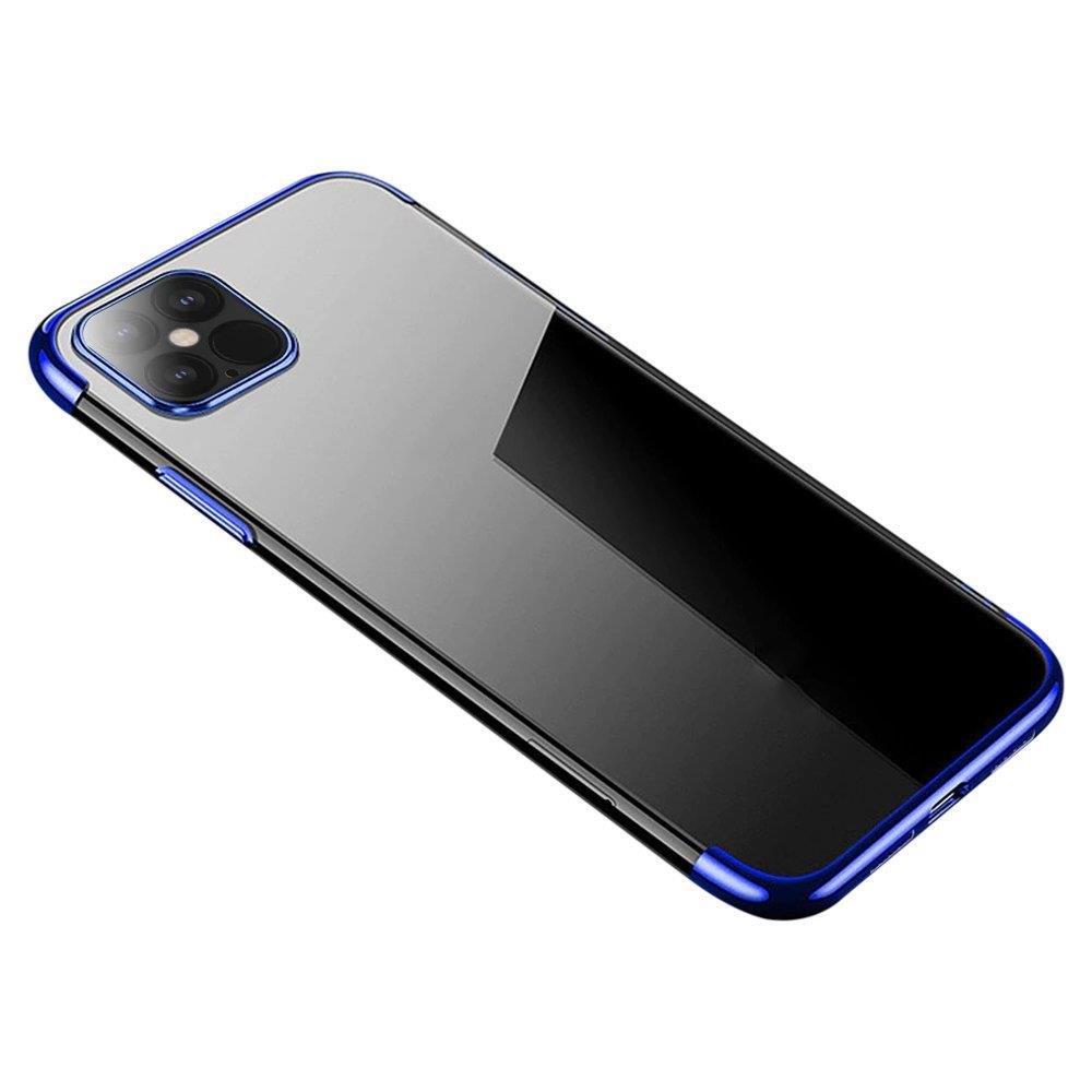 Kirkas väri Asia Gel TPU elektrolyyttinen kehys kansi iPhone 13 mini blue