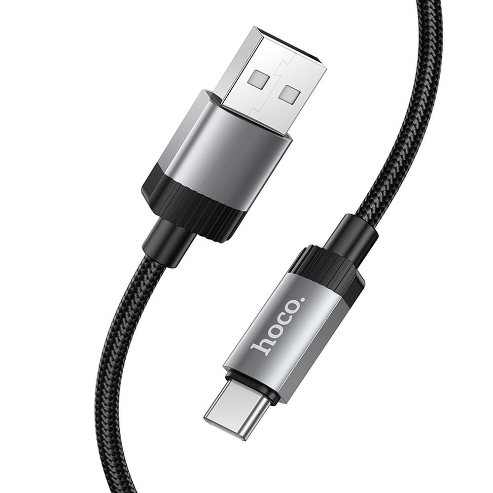 Kaapeli USB-A USB-C Hoco 3A 1 m X117 musta