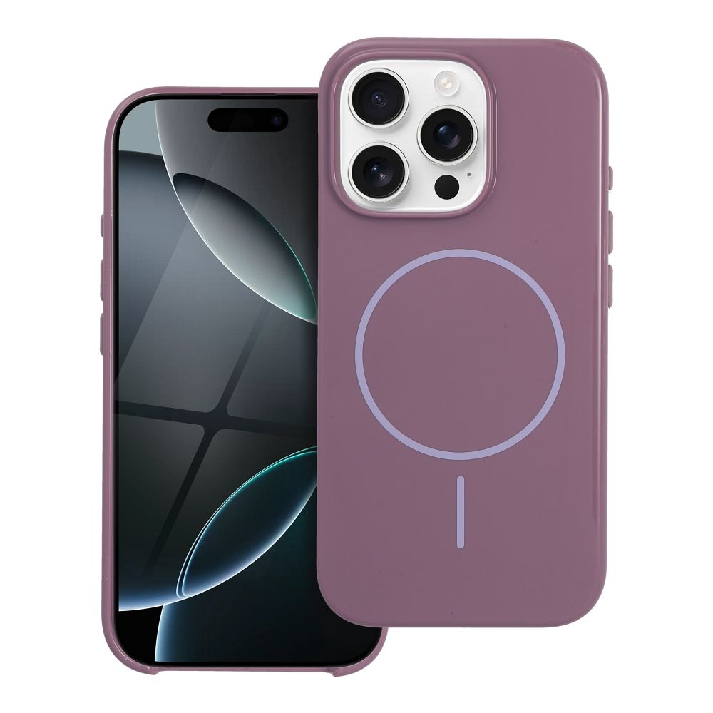 Suojakuori iPhone 17 PRO:lle Glossy Mag Cover MagSafe-yhteensopiva violetti