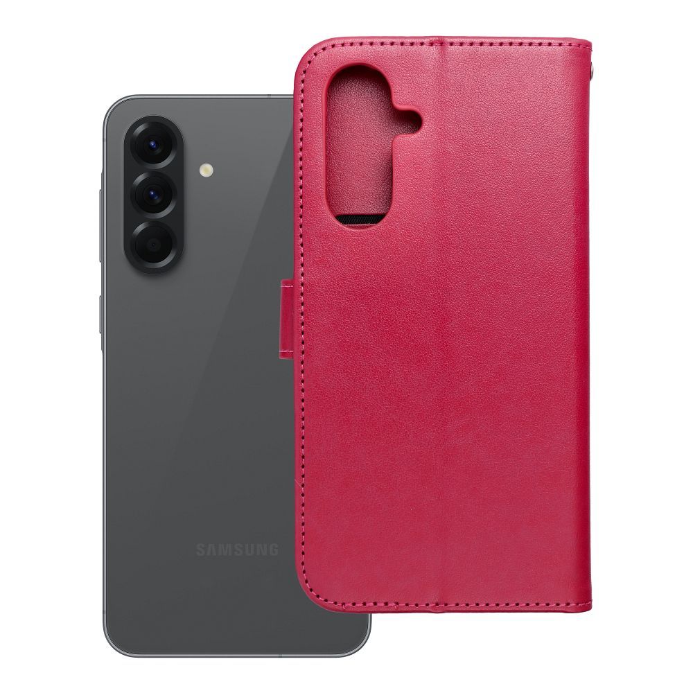 MEZZO kirjakotelo SAMSUNG A56 5G:lle unisuodatin magenta