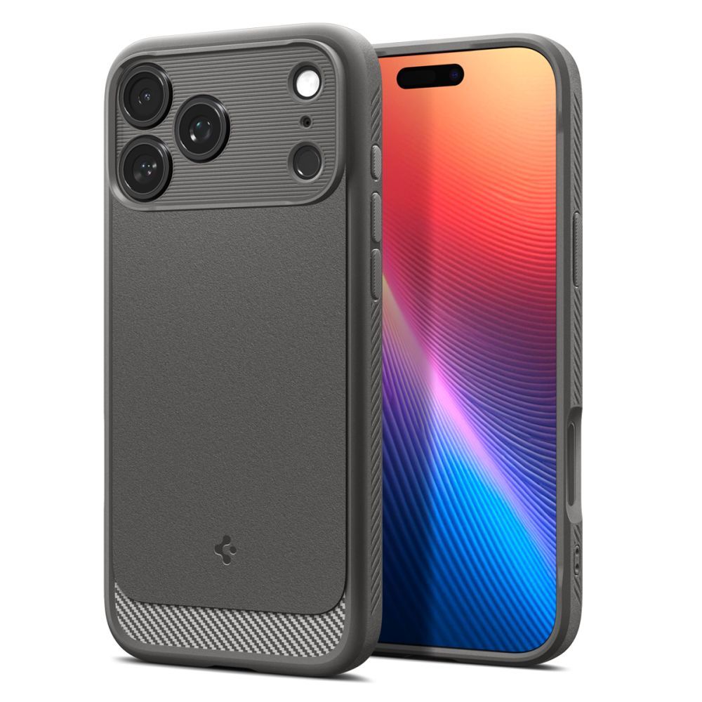 Spigen Rugged Armor Mag MagSafe Suojakuori iPhone 17 Pro:lle - harmaa