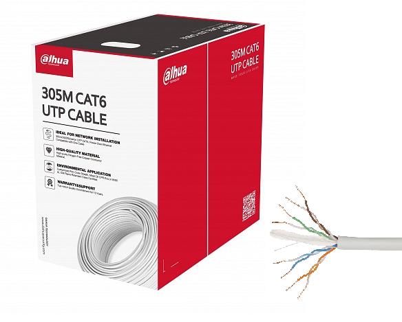 Kaapeli Dahua CAT6 UTP 305 m valkoinen PFM920I-6UN-C