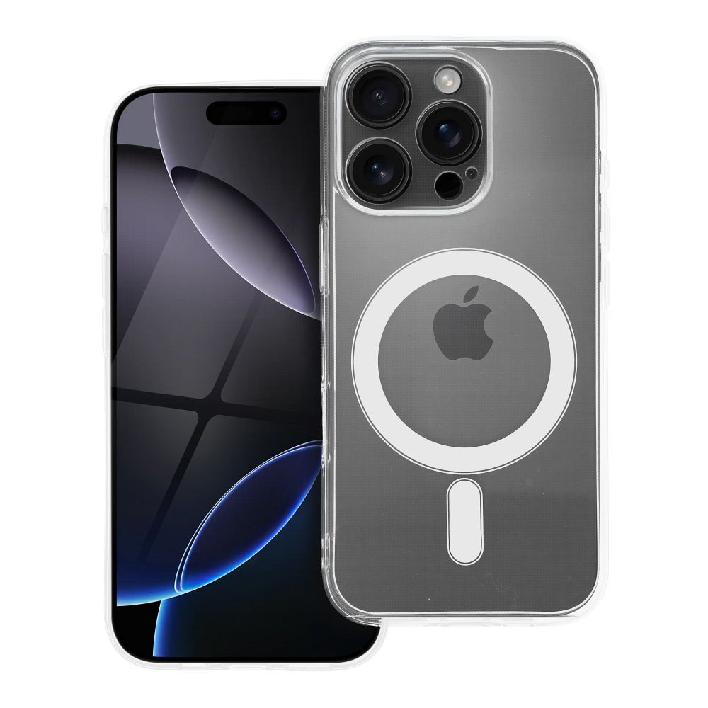 Suojakuori iPhone 15 PRO:lle Clear Case 2 mm Mag Cover MagSafe-yhteensopiva (kamerasuoja) läpinäkyvä