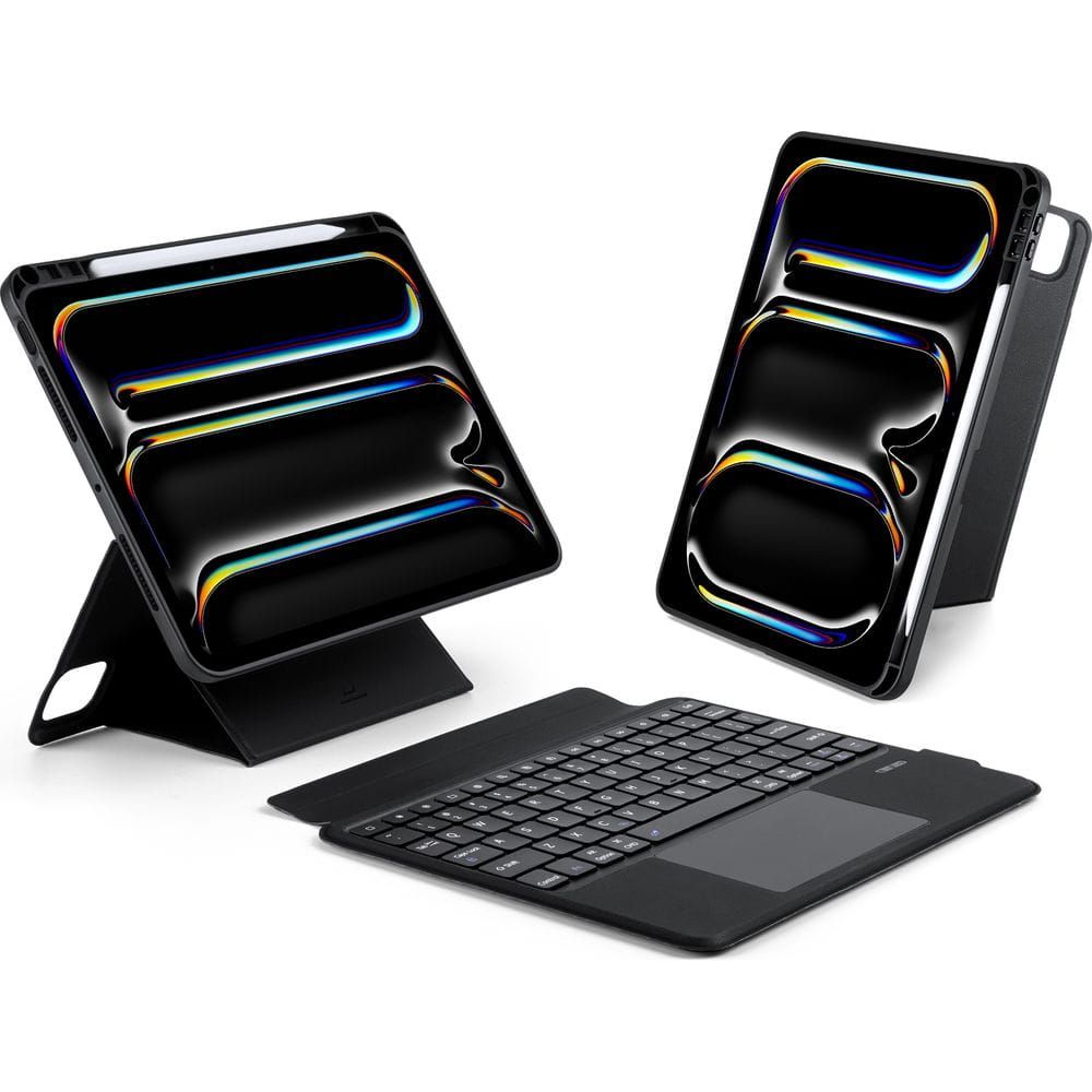 Dux Ducis DK -suojakuori langattomalla näppäimistöllä iPad Pro 11 2024 musta