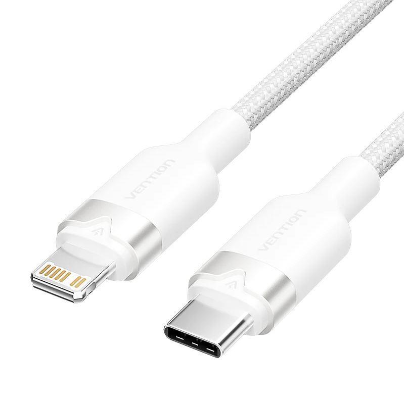 Kaapeli USB-C–Lightning 2m valkoinen LAKWH VENTION