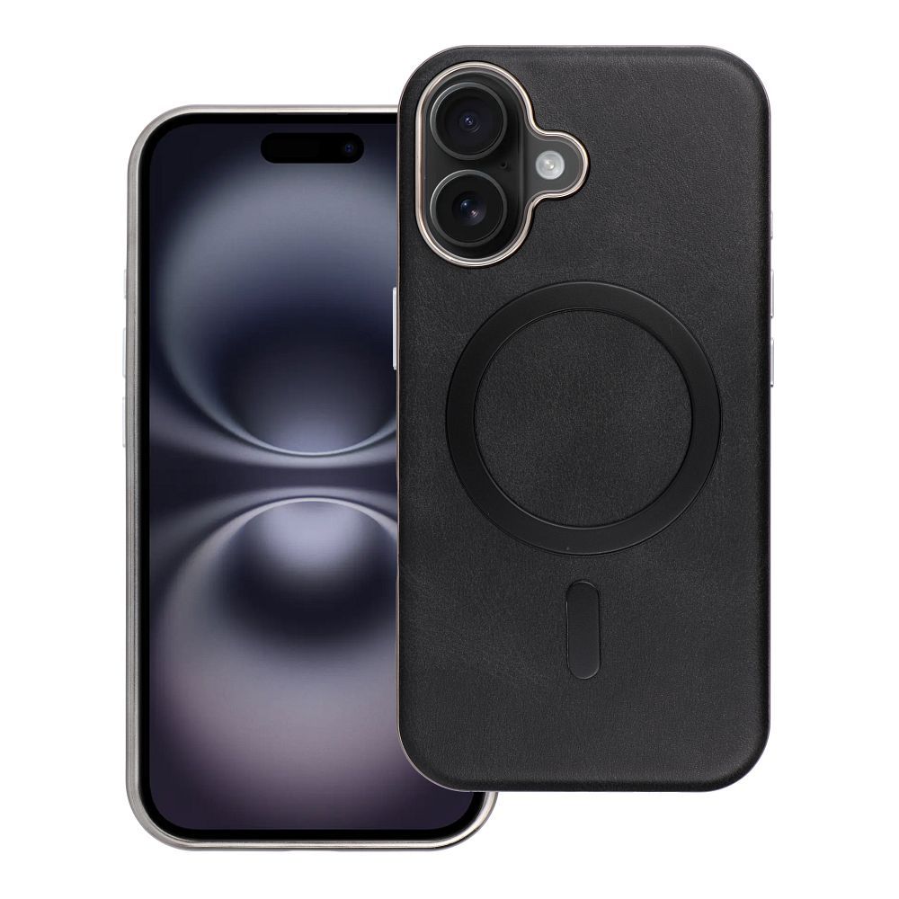 Suojakuori iPhone 16 PRO MAX:lle Gentleman Mag Cover yhteensopiva MagSafen kanssa musta