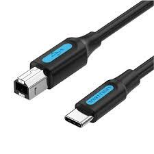 USB 2.0 Tulostinkaapeli, Uros Type C uros B, 2 m