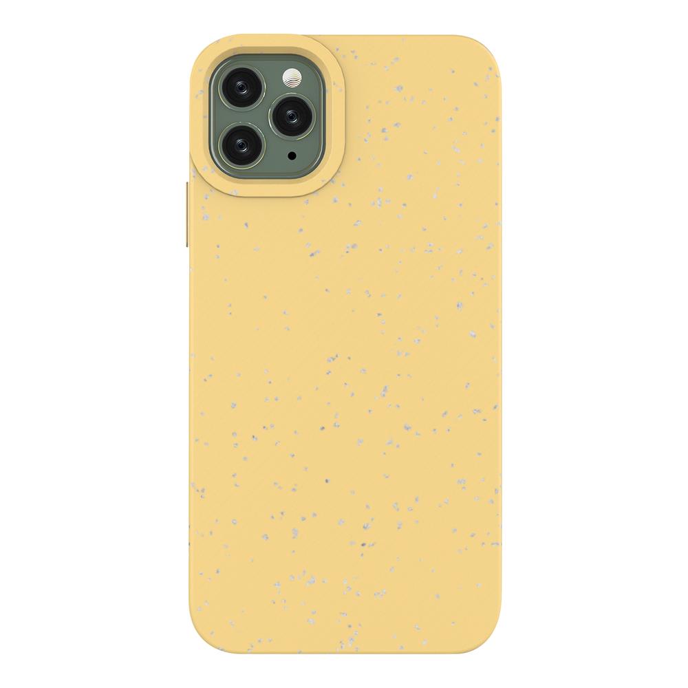 Eco Case Kotelo iPhone 11 Pro Max Silikonisuojus Puhelinsuoja Keltainen