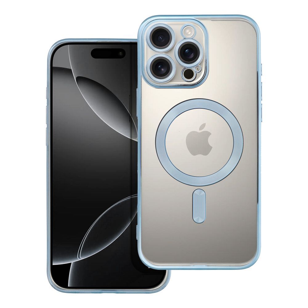 Suojakuori iPhone 16 PRO MAX:lle Electro Mag Cover yhteensopiva MagSafe-version kanssa sininen