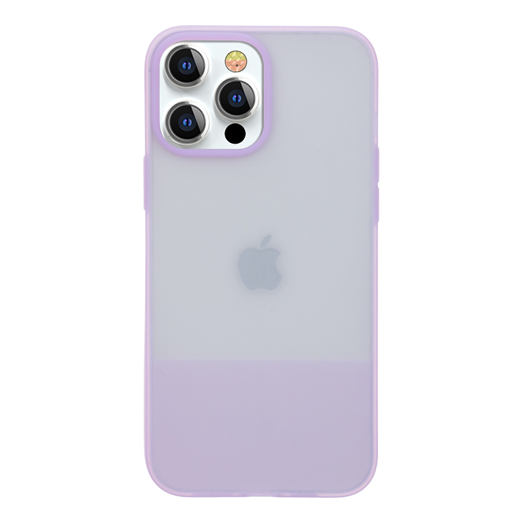 Kingxbar Plain Series kotelo kansi iPhone 13 Pro Max silikoni suojus violetti