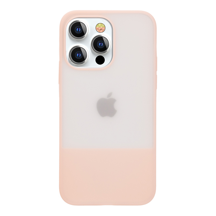 Kingxbar Plain Series kotelo kansi iPhone 13 Pro Max silikoni kansi vaaleanpunainen