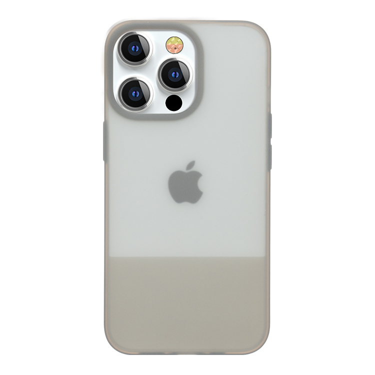 Kingxbar Plain Series tapauksessa kansi iPhone 13 Pro Max silikoni tapauksessa harmaa