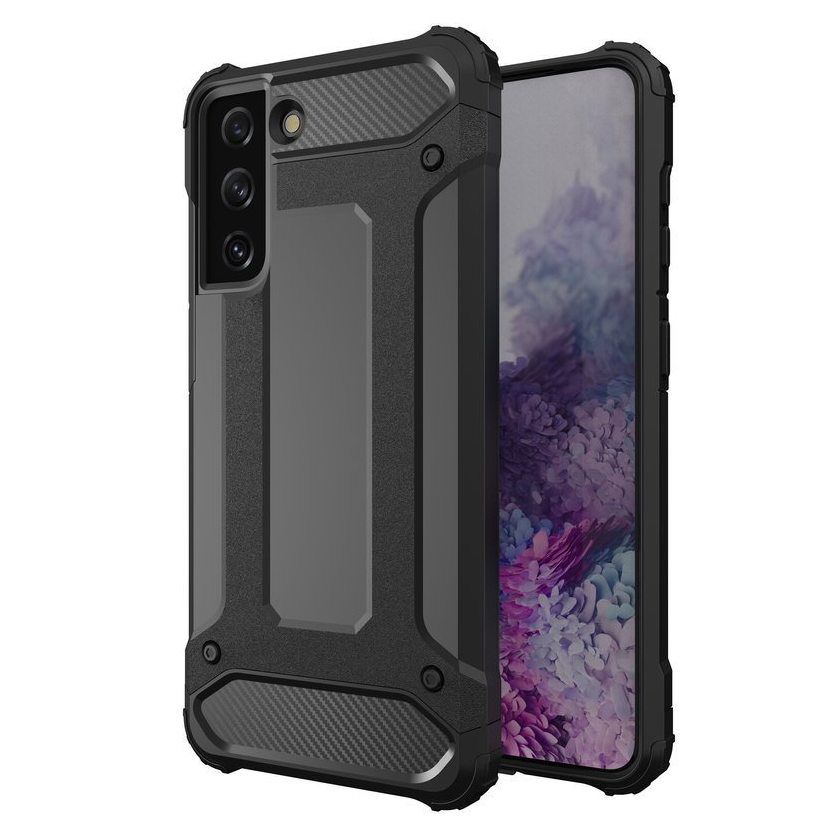 Hybrid Armor Case Kova kestävä suojakotelo Samsung Galaxy S22+ (S22 Plus) musta