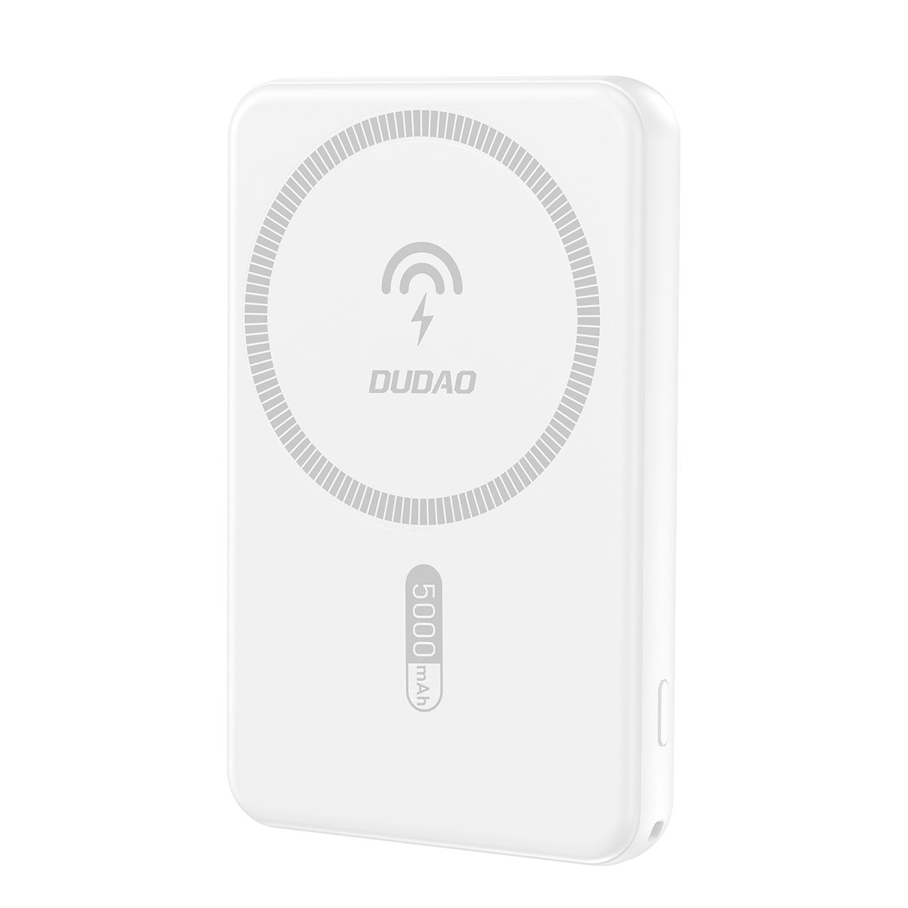 Dudao K14S USB-A / USB-C / MagSafe-yhteensopiva langaton varavirtalähde 20W 5000mAh - valkoinen