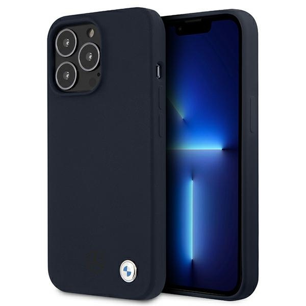 BMW Silikoni allekirjoitus kotelo iPhone 13 Pro Max 6.7" - laivastonsininen