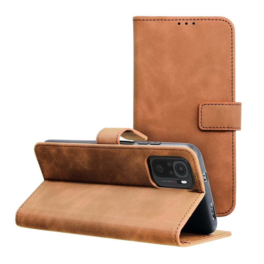 Läppäsuojakuori Xiaomi Redmi NOTE 11 / 11S:lle Tender Book ruskea