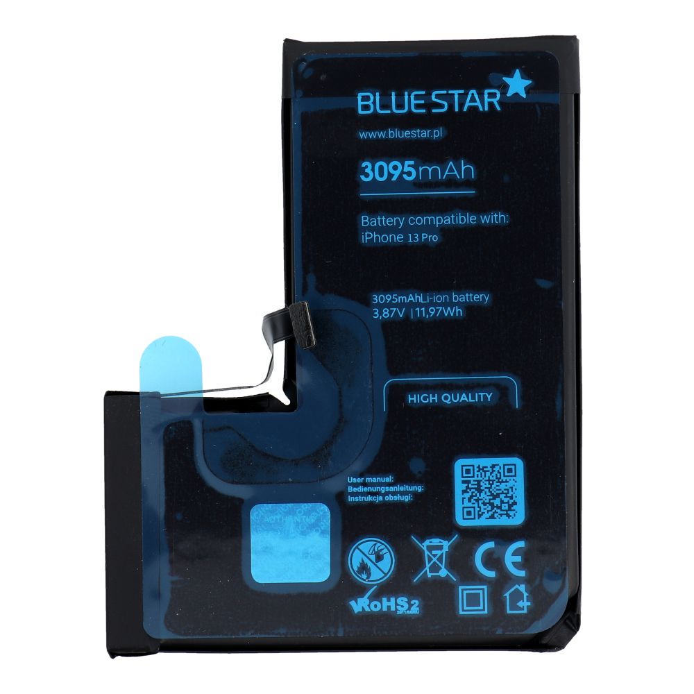 Akku iPhone 13 PRO:lle 3095 mAh Blue Star HQ