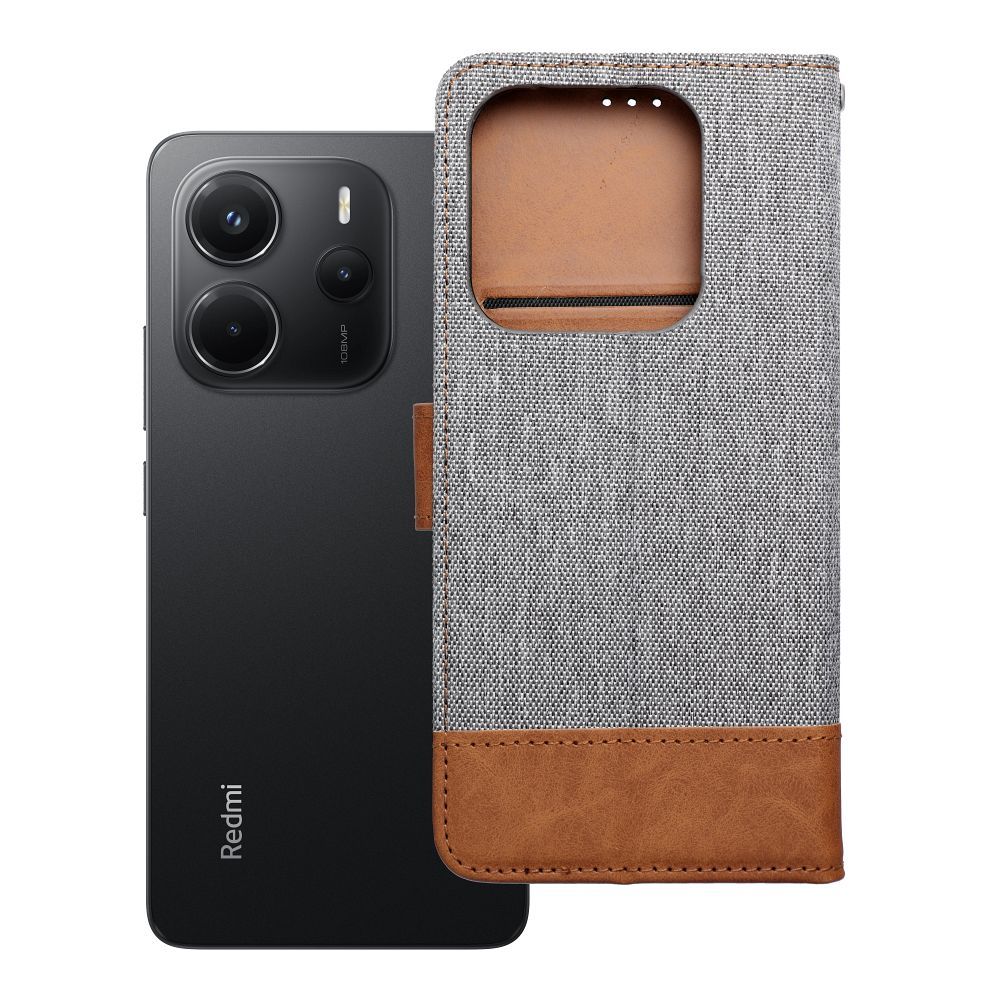 Läppäsuojakuori Xiaomi Redmi NOTE 14 5G -lle Jeans Book harmaa
