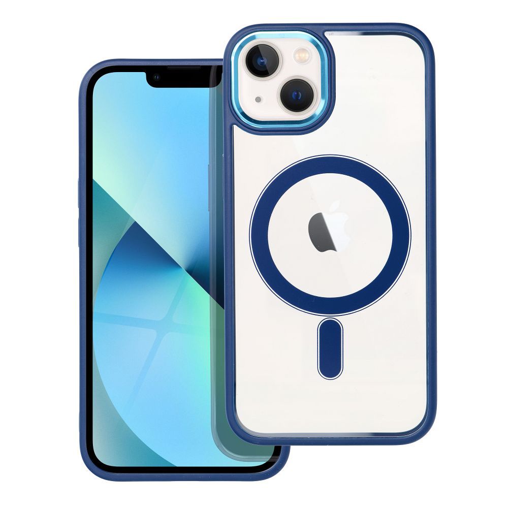 Suojakuori iPhone 13:lle Color Edge Mag Cover yhteensopiva MagSafe sininen