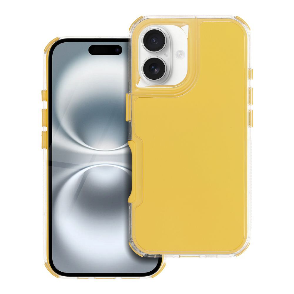 Suojakuori iPhone 16:lle Matrix keltainen