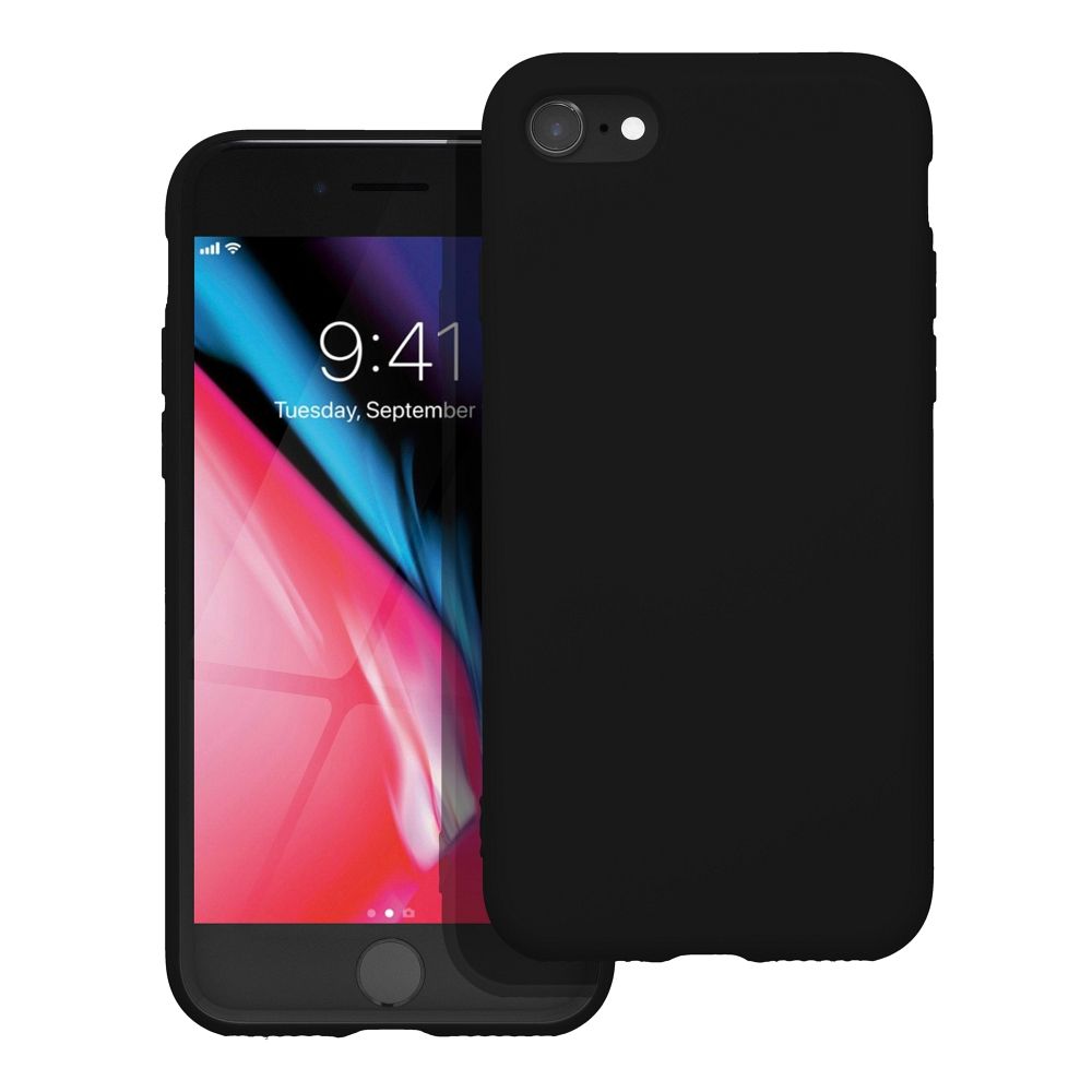Silikoninen suojakuori puhelimelle IPHONE 8 - musta