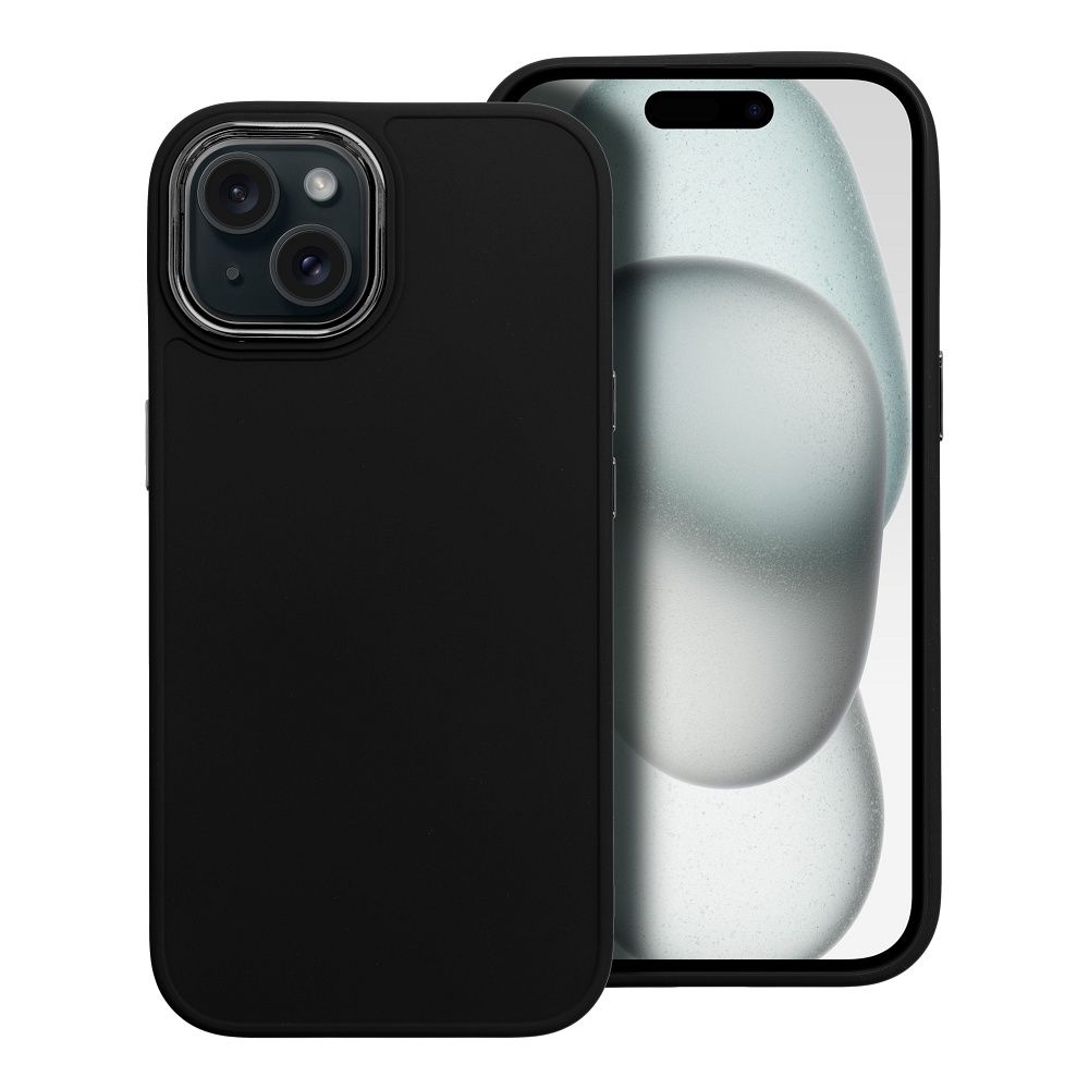 FRAME kotelo iPhone 15 musta