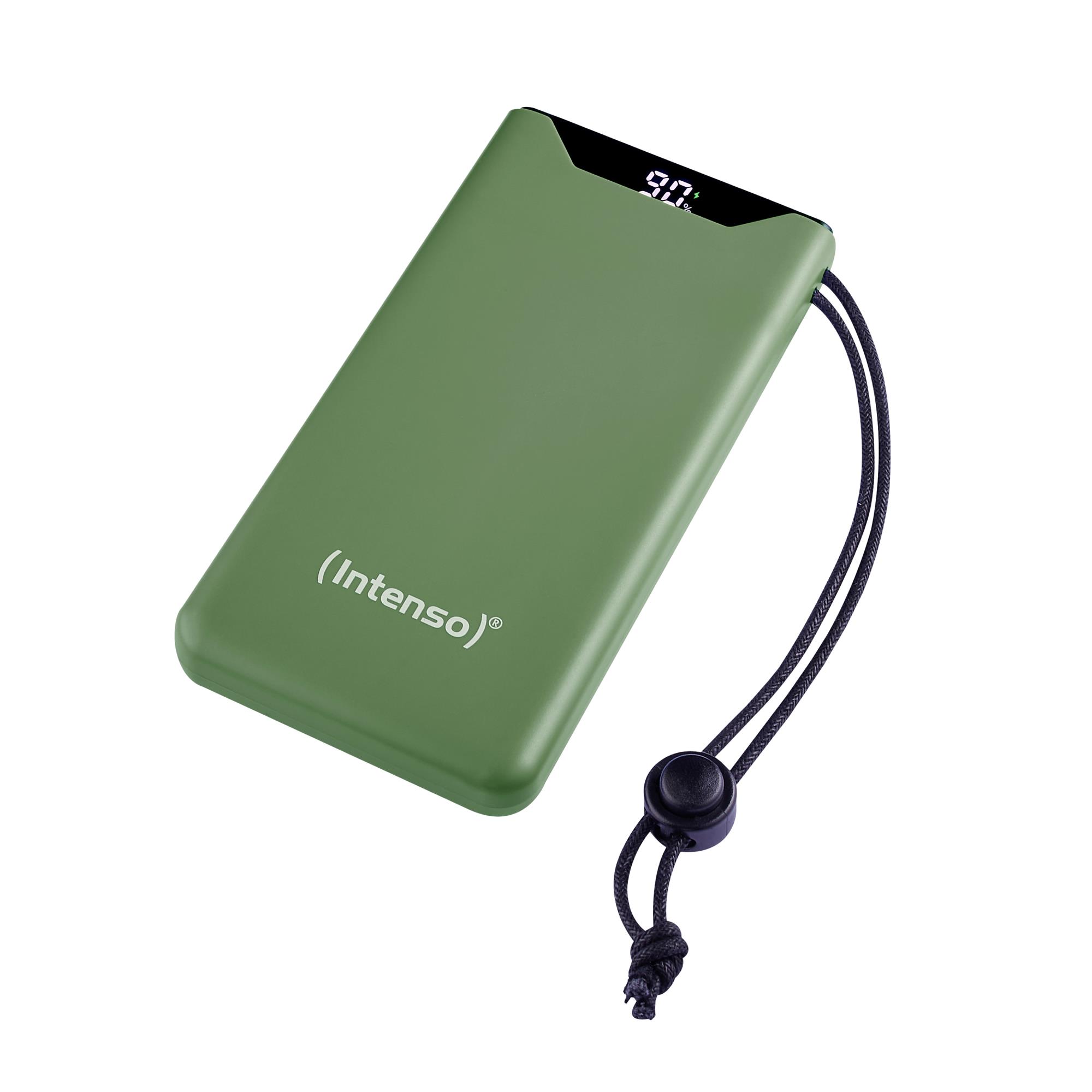 Varavirtalähde USB 10000mAh QC3.0 vihreä 7332037 Intenso