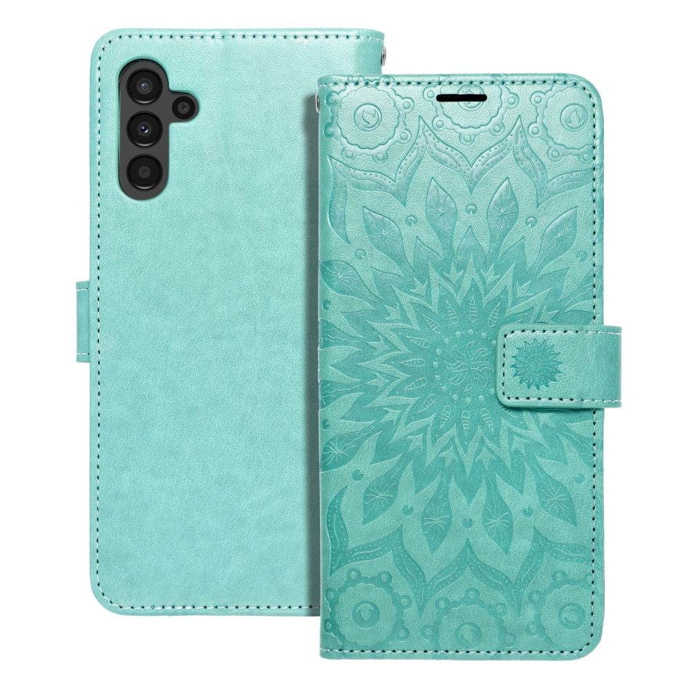 MEZZO lompakkokotelo SAMSUNG A13 5G / A04S mandala, vihreä