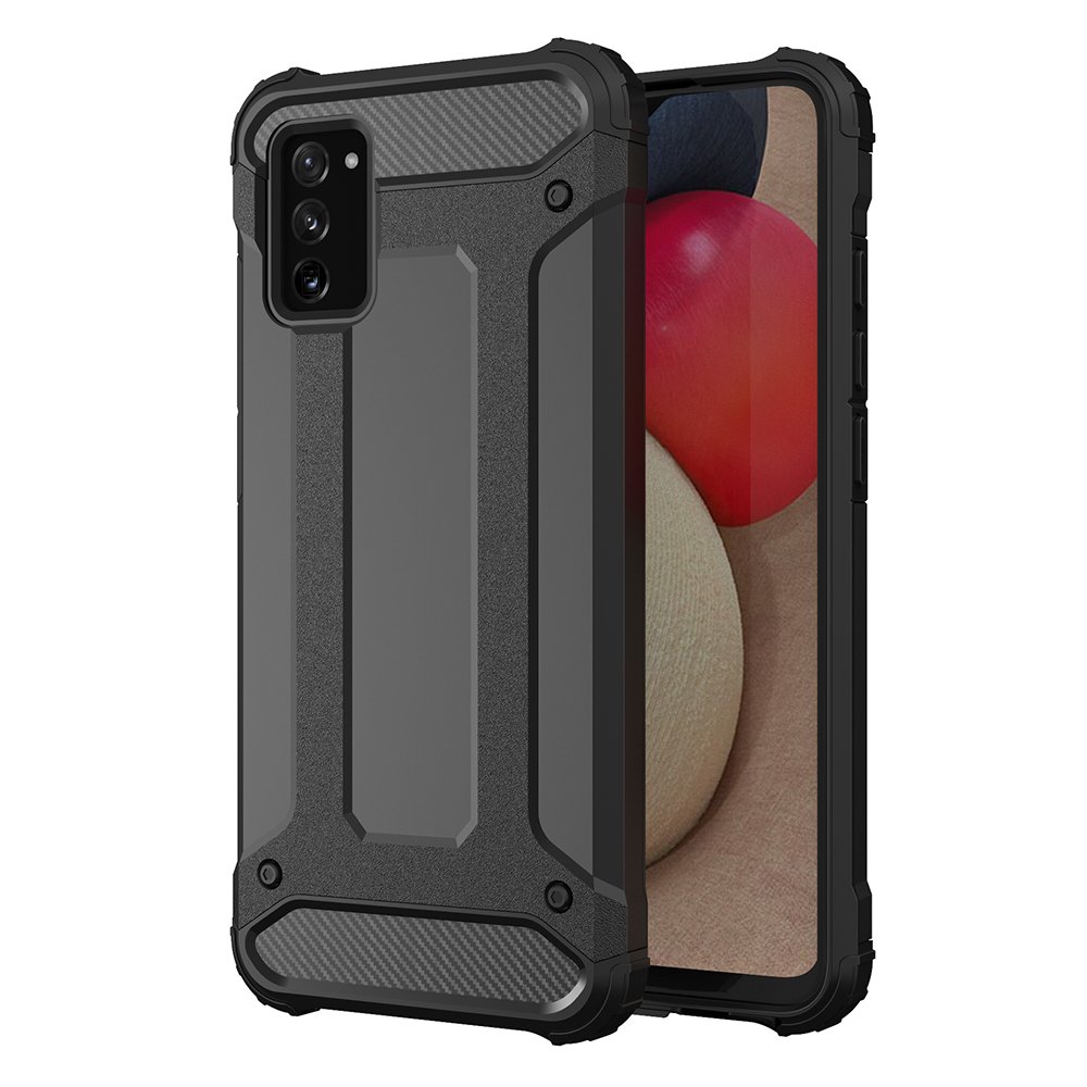 Hybrid Armor Case Kova kestävä suojus Samsung Galaxy A03s musta