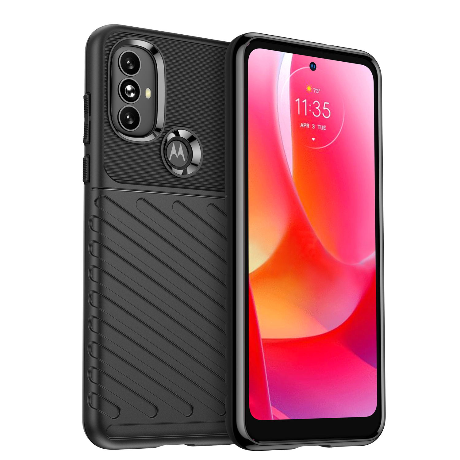 Thunder Case joustava panssaroitu suojus Motorola Moto G Power 2022 musta