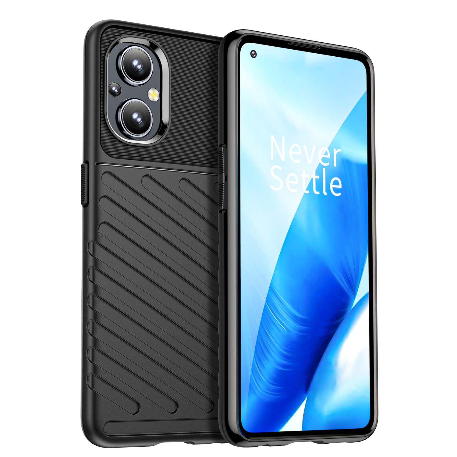 Thunder Case joustava panssaroitu suojus OnePlus Nord N20 5G musta