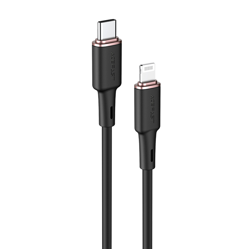Acefast kaapeli MFI USB Type C - Lightning 1.2m, 30W, 3A musta (C2-01 black)