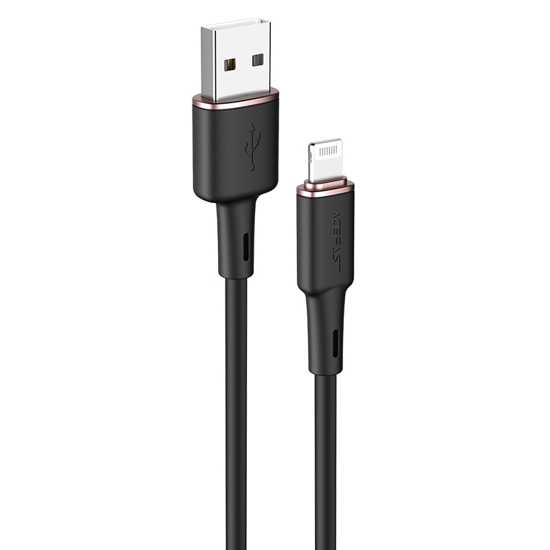 Acefast kaapeli MFI USB - Lightning 1.2m, 2.4A musta (C2-02 black)