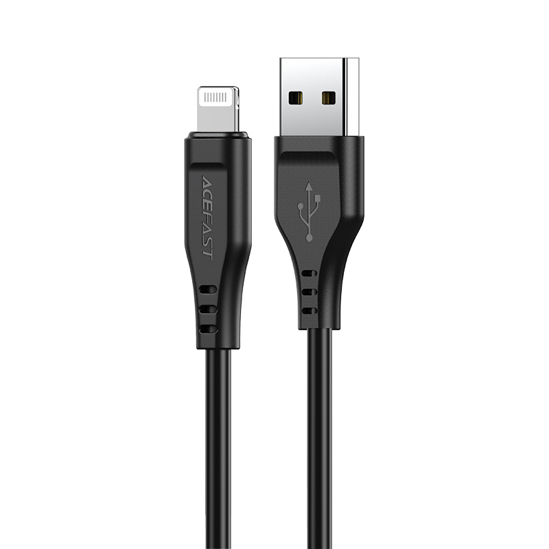 Acefast kaapeli MFI USB - Lightning 1.2m, 2.4A musta (C3-02 black)