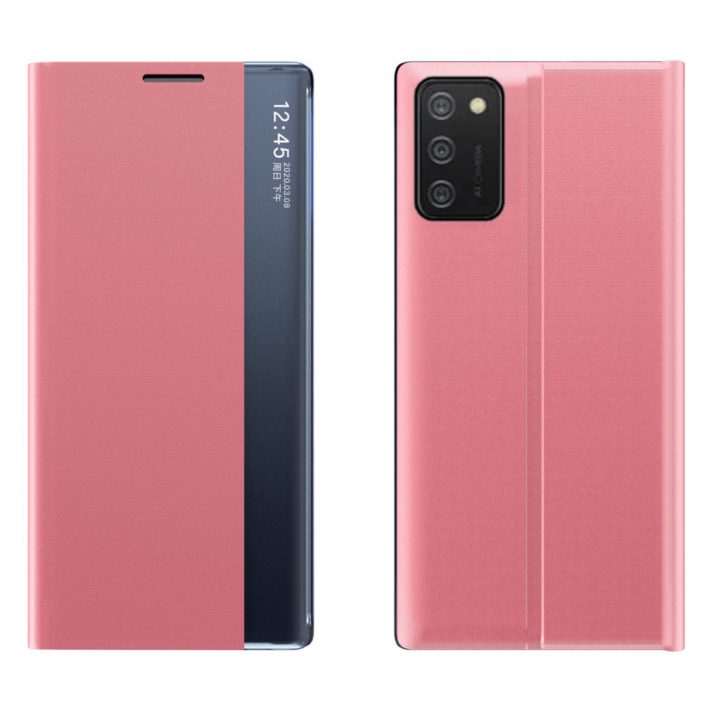 Uusi Sleep Case suojakotelo jalusta-toiminnolla Samsung Galaxy A03s (166.5) vaaleanpunainen