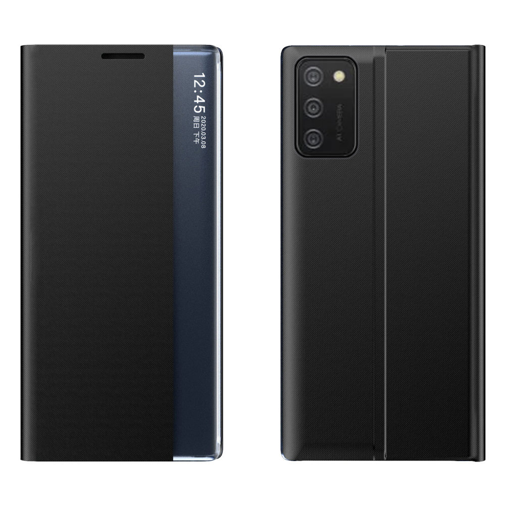Uusi Sleep Case suojus jalusta-toiminnolla Samsung Galaxy A03s (166.5) musta