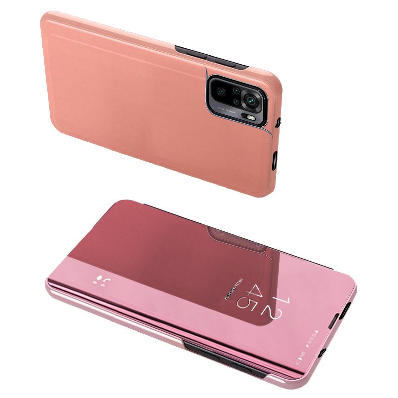 Clear View Case flip case Xiaomi Redmi Note 11 Pro+ 5G (Kiina) / 11 Pro 5G (Kiina) / Mi11i HyperCharge / Poco X4 NFC 5G vaaleanpunainen vaaleanpunainen