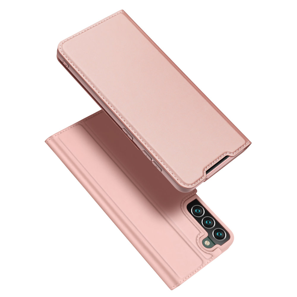 Dux Ducis Skin Pro Holster Cover Samsung Galaxy S22 + (S22 Plus) vaaleanpunainen