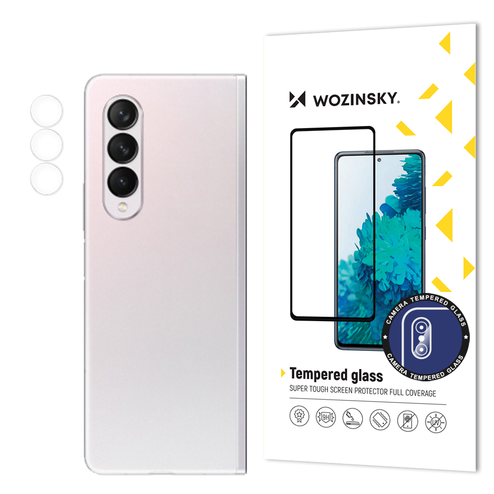 Wozinsky Camera Glass 9H karkaistu lasi kaikille kameroille Samsung Galaxy Z Fold 3 kamera
