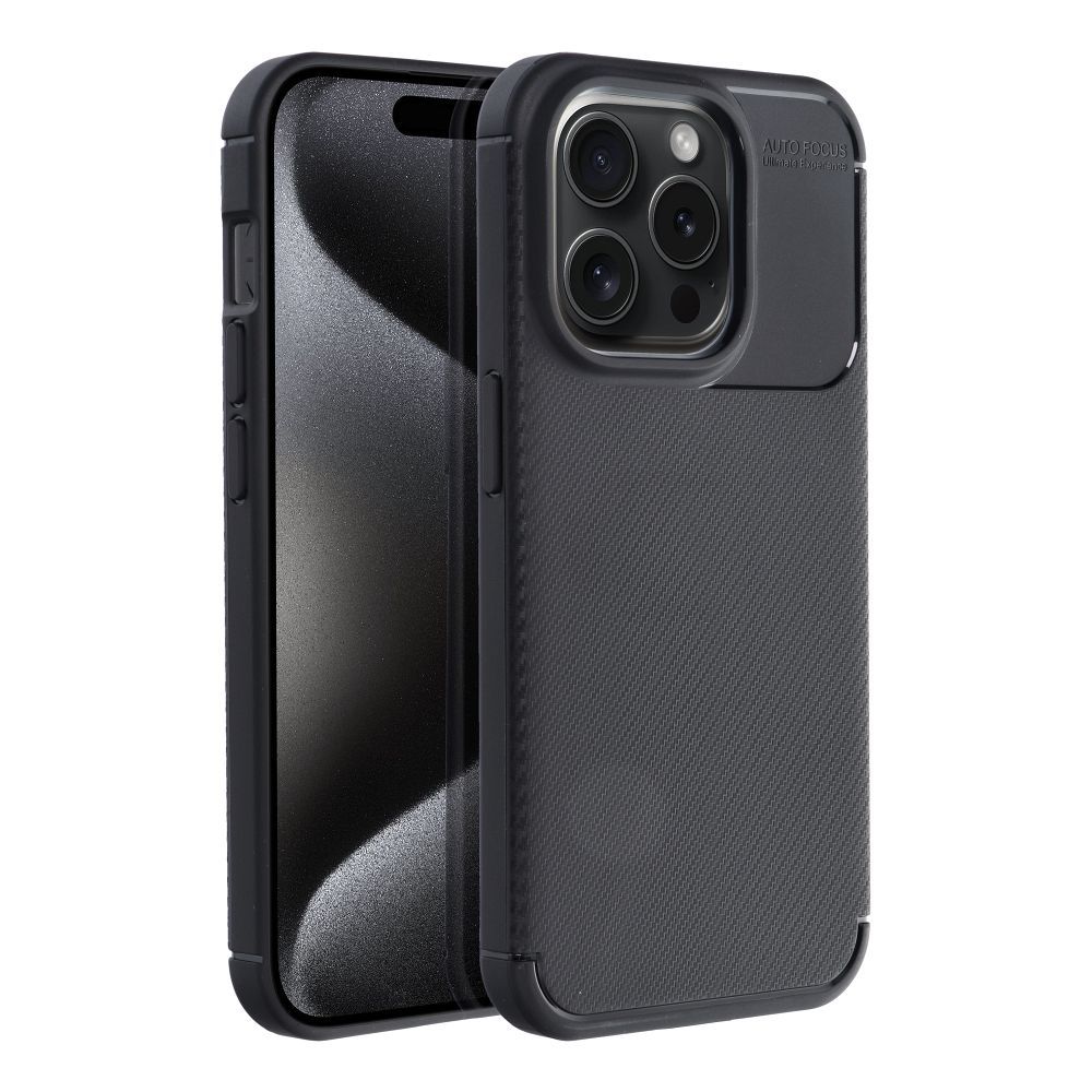 Suojakuori iPhone 15 PRO:lle Carbon Premium musta