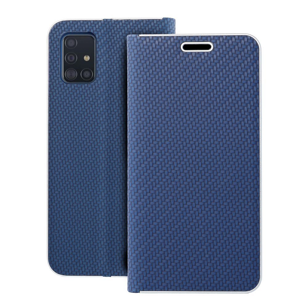 Flip case for Samsung A51 Luna Book Carbon blue