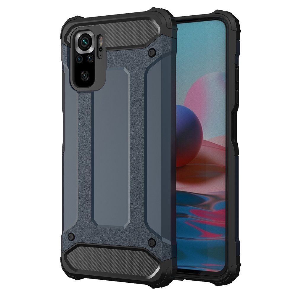 Hybrid Armor kestävä suojakuori Xiaomi Redmi Note 11T 5G / Redmi Note 11S 5G / Poco M4 Pro 5G sininen
