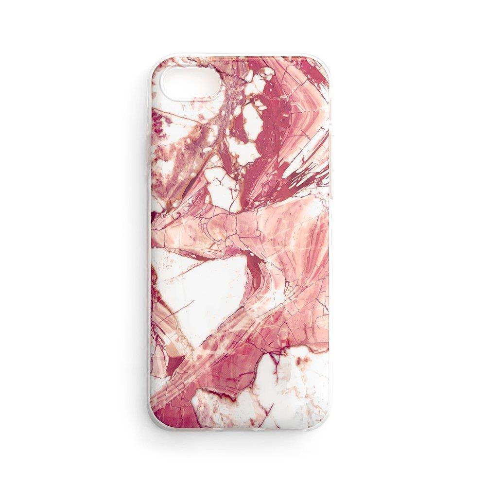 Wozinsky Marble TPU suojakuori geeli marmori Samsung Galaxy A73 vaaleanpunainen