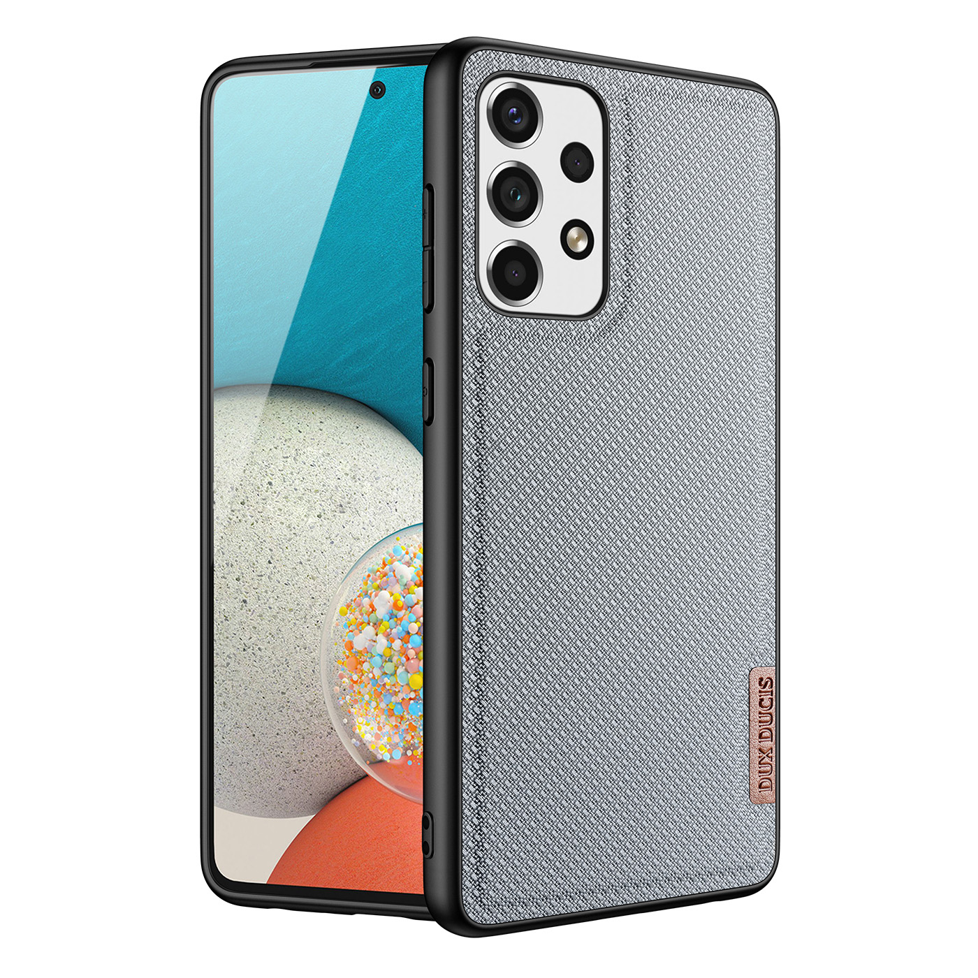 Dux Ducis Fino kotelo on valmistettu nylon materiaalista Samsung Galaxy A73 sininen