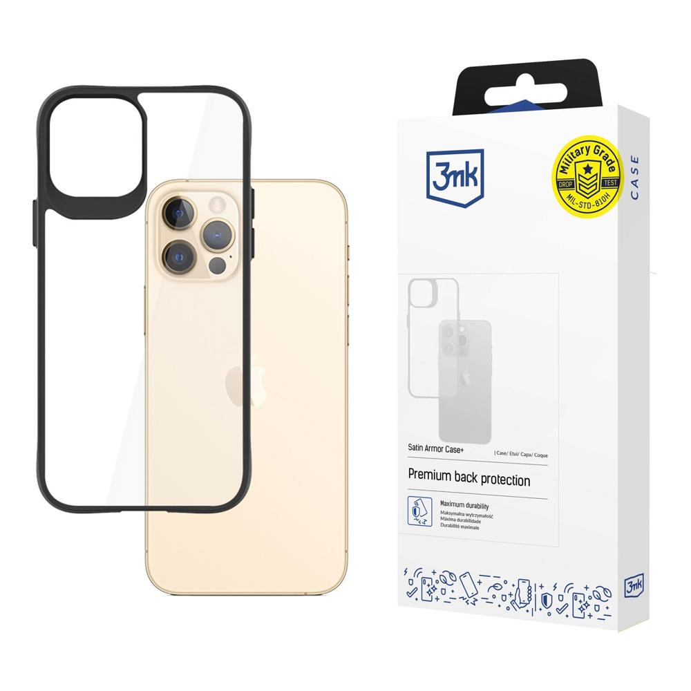 3mk Satin Armor Case+ iPhone 12 Pro Max - läpinäkyvä - läpinäkyvä
