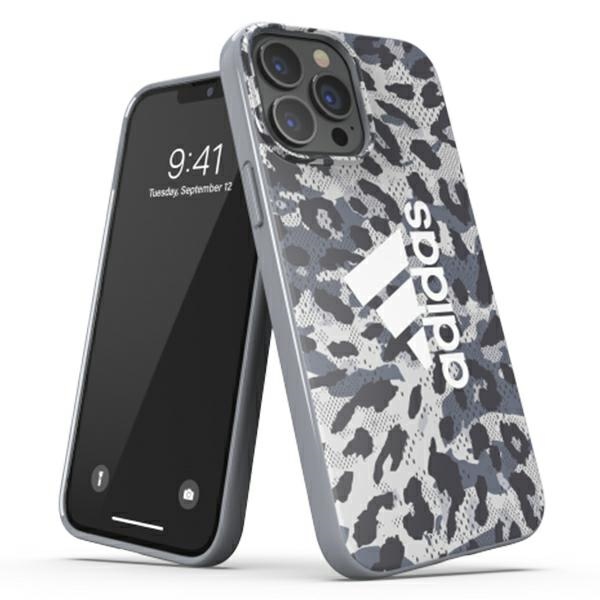 Adidas OR SnapCase Leopard kotelo iPhone 13 Pro Max - harmaa - harmaa
