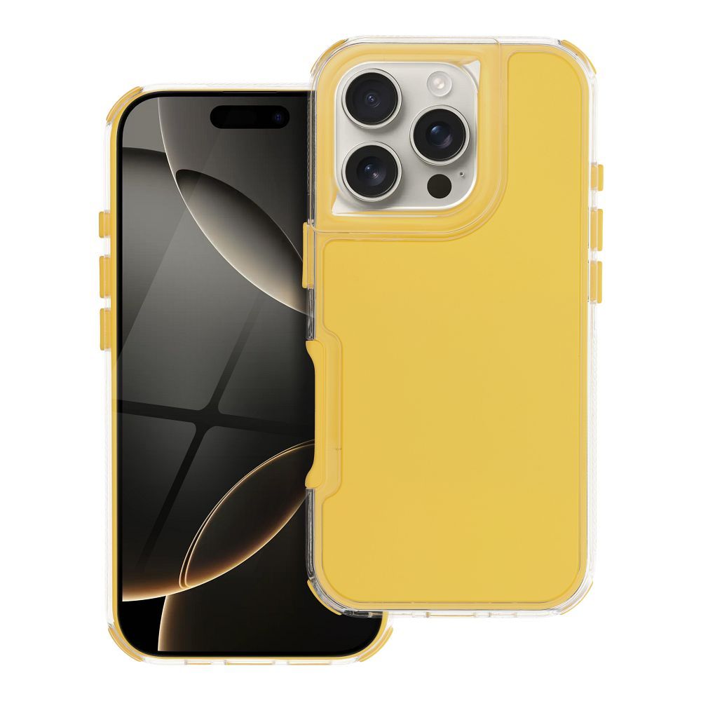 Suojakuori iPhone 16 PRO:lle Matrix keltainen