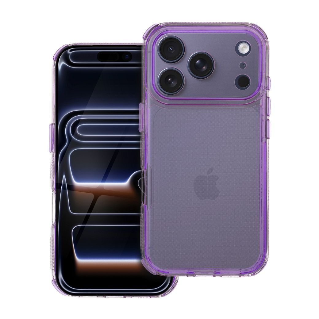 Suojakuori iPhone 17 PRO:lle Matrix Clear vaaleanvioletti