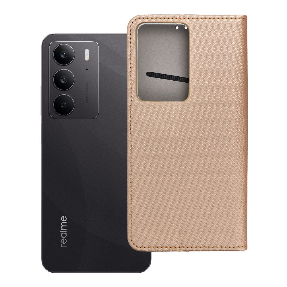 SMART CASE kirjakotelo puhelimelle REALME C75 kulta