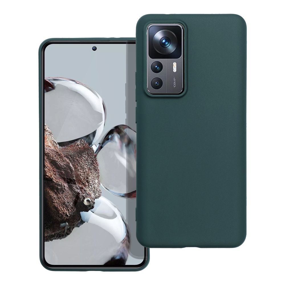 Matt Suojakuori Xiaomi 12T/12T Pro:lle tummanvihreä